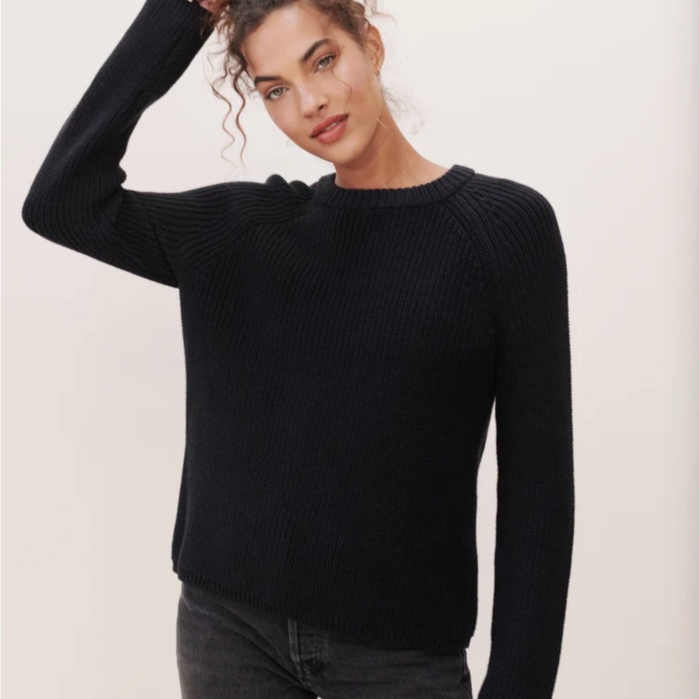 Jenni Kayne Fisherman Cotton Sweater, size XS